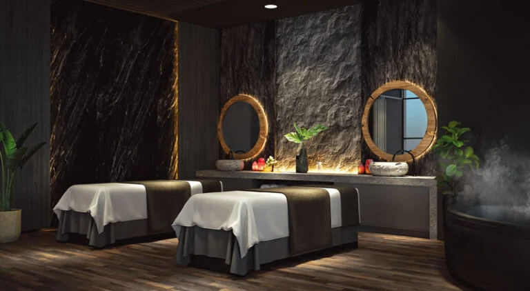 J Tower 3, spa sa dva ležaja za masažu, render developera