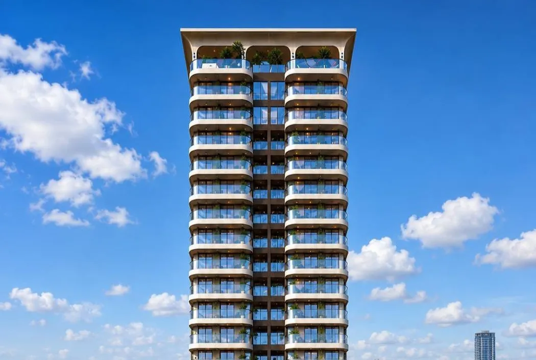 Norea Square, fasada sa terasama, render developera