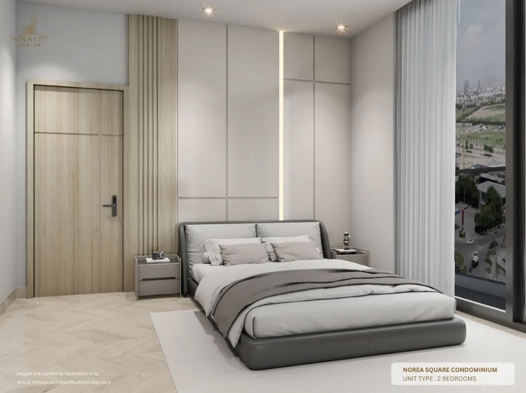 Norea Square, spavaća soba, render developera