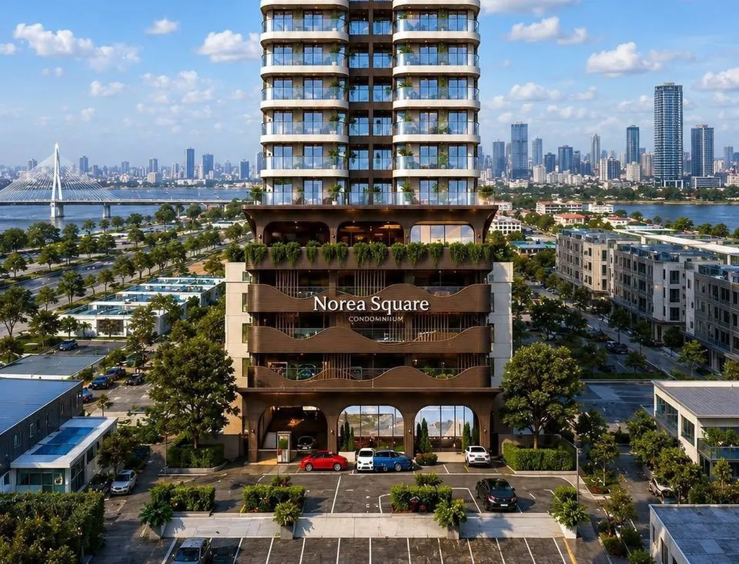 Norea Square, ulaz u zgradu, render developera